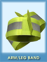 high visibility arm & leg bands