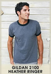 gildan 2100 heather ringer