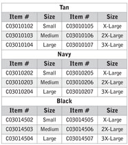 coveralls winter sizing